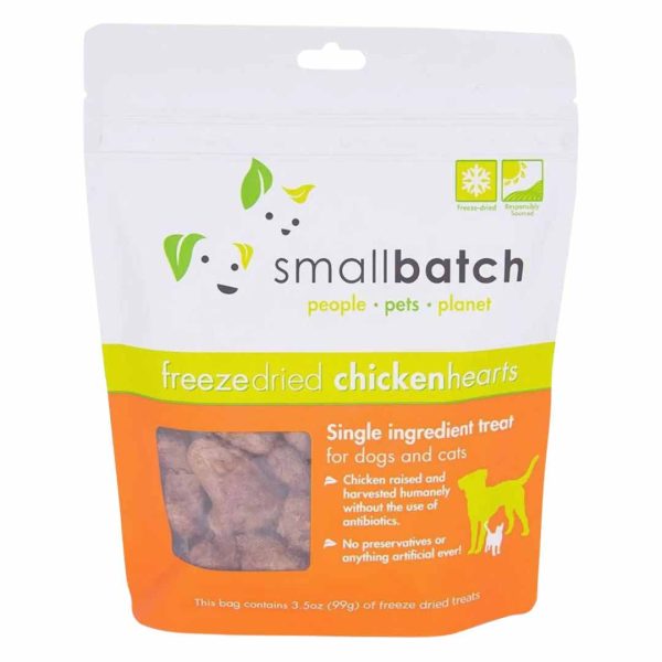 Small Batch Freeze Dried Chicken Hearts - 3.5oz. Sale