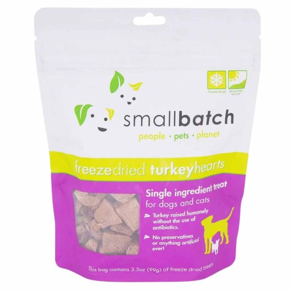 Small Batch Freeze Dried Turkey Hearts - 3.5oz. on Sale