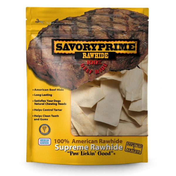 Savory Prime Supreme Rawhide Chips Natural 1ea 16 oz Cheap