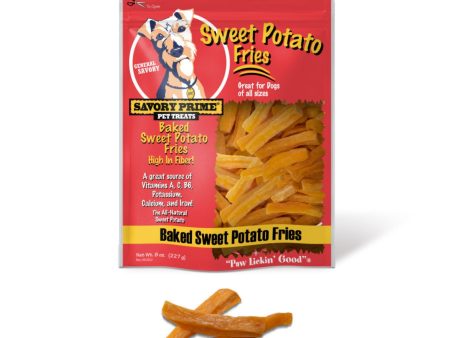 Savory Prime Baked Sweet Potato Fries Dog Treat 8oz.  (2 pack) Sale