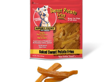 Savory Prime Baked Sweet Potato Fries Dog Treat  16oz.  (2 pack) Online