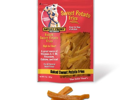 Savory Prime Baked Sweet Potato Fries Dog Treat 4oz.  (2 pack) For Cheap