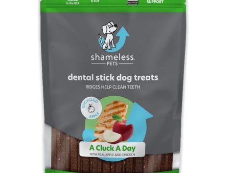 Shameless Dog Dental Sticks Chicken Apples 7.2oz. For Discount