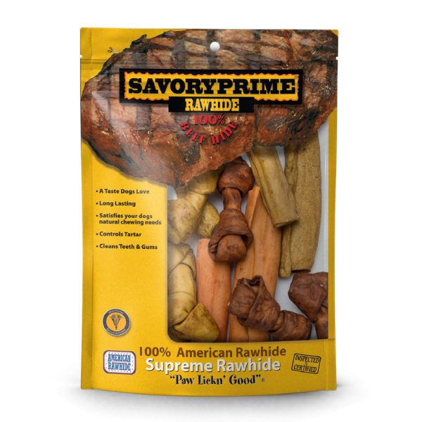 Savory Prime Rawhide Value Pack Assorted 1ea 1.36 lb, SM For Sale