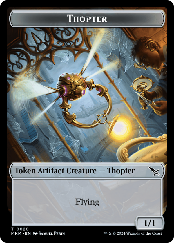 Thopter    Treasure Double-Sided Token [Murders at Karlov Manor Commander Tokens] Sale