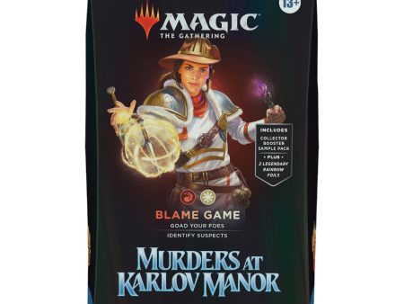 Magic: The Gathering - Murders at Karlov Manor Commander Deck  (BLAME GAME) Cheap