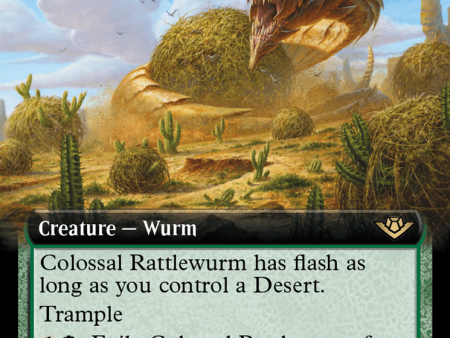 Colossal Rattlewurm (Extended Art) [Outlaws of Thunder Junction] Discount