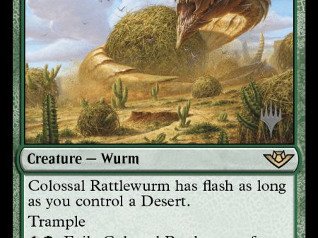 Colossal Rattlewurm (Promo Pack) [Outlaws of Thunder Junction Promos] For Sale