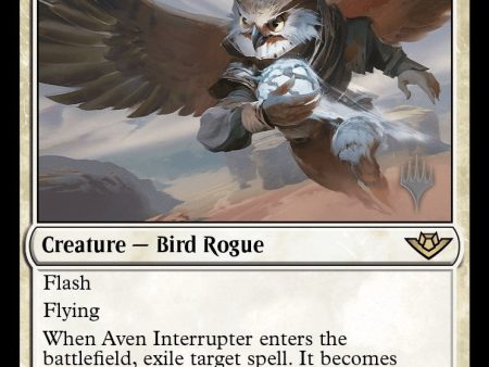 Aven Interrupter (Promo Pack) [Outlaws of Thunder Junction Promos] For Sale