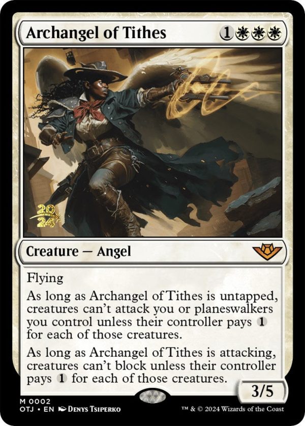 Archangel of Tithes [Outlaws of Thunder Junction Prerelease Promos] Online now