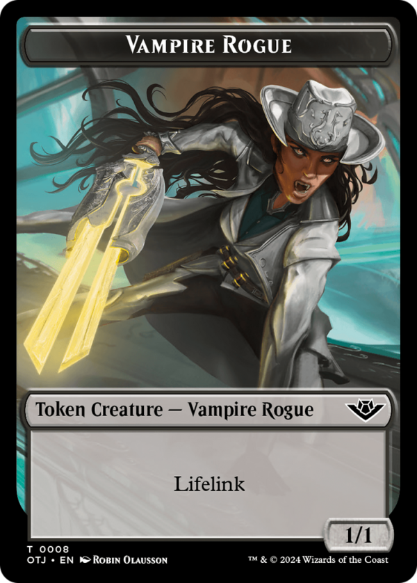 Vampire Rogue Token [Outlaws of Thunder Junction Tokens] For Cheap