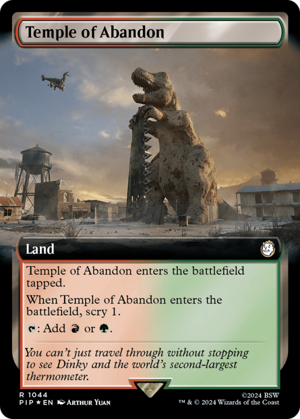 Temple of Abandon (Extended Art) (Surge Foil) [Fallout] Online Hot Sale