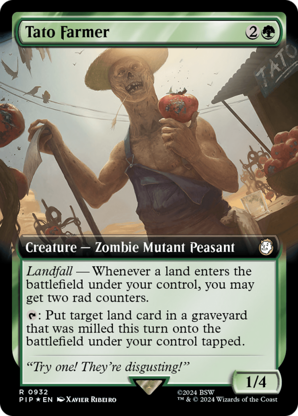 Tato Farmer (Extended Art) (Surge Foil) [Fallout] on Sale