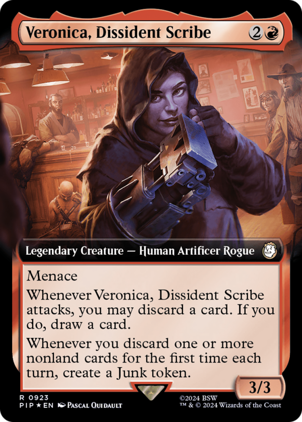 Veronica, Dissident Scribe (Extended Art) (Surge Foil) [Fallout] Online Sale