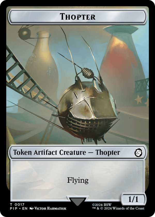 Thopter    Junk Double-Sided Token [Fallout Tokens] Online Hot Sale