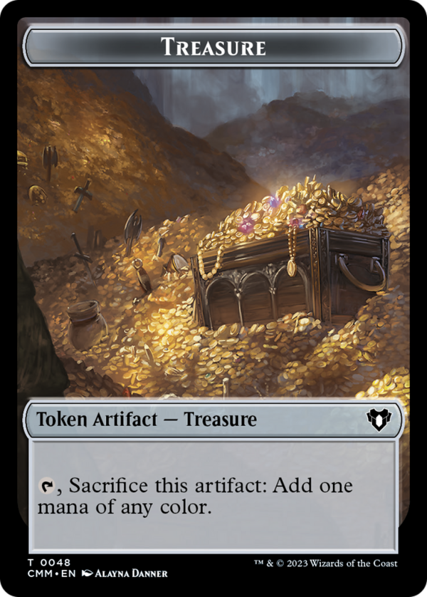 Treasure    Cat (0005) Double-Sided Token [Commander Masters Tokens] Hot on Sale