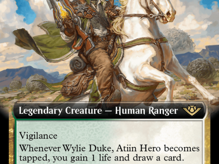 Wylie Duke, Atiin Hero (Extended Art) [Outlaws of Thunder Junction] Online Sale