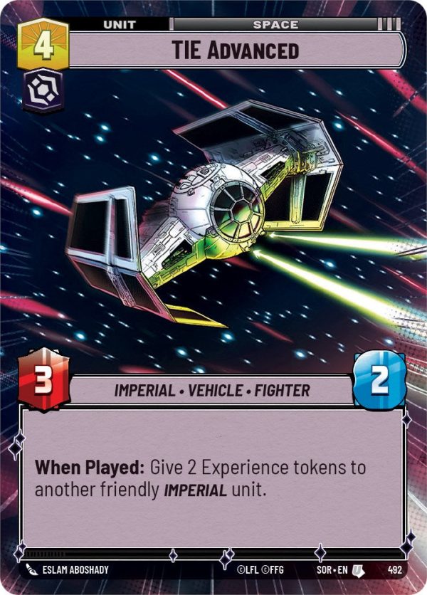 TIE Advanced (Hyperspace) (492) [Spark of Rebellion] Online now