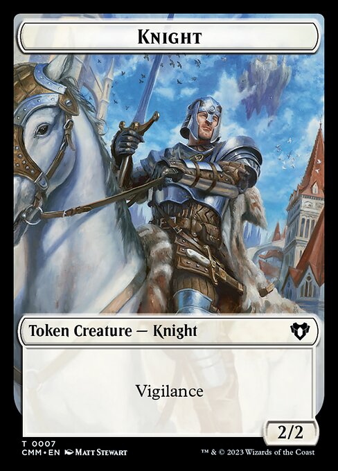 Treasure    Knight Double-Sided Token [Commander Masters Tokens] on Sale