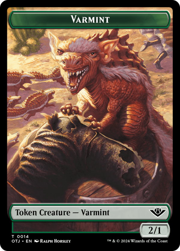 Varmint Token [Outlaws of Thunder Junction Tokens] Cheap