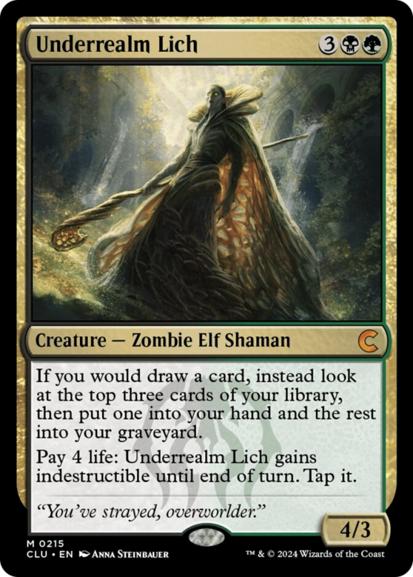 Underrealm Lich [Ravnica: Clue Edition] Fashion