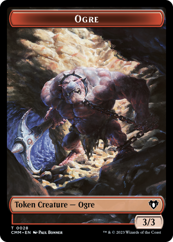 Treasure    Ogre Double-Sided Token [Commander Masters Tokens] Hot on Sale