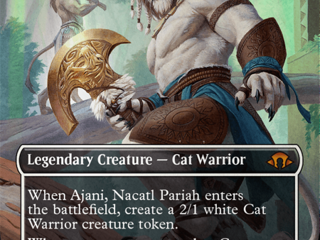 Ajani, Nacatl Pariah    Ajani, Nacatl Avenger (Borderless) (Textured Foil) [Modern Horizons 3] Discount