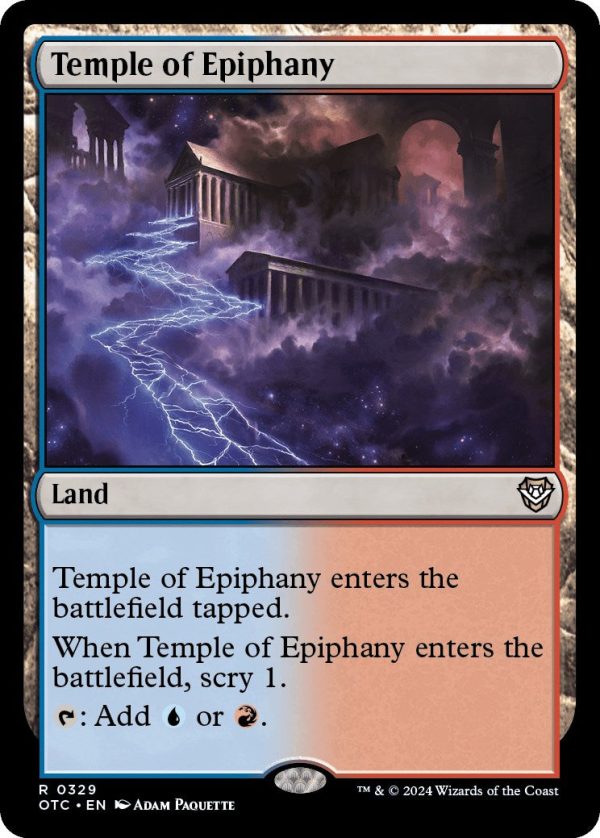 Temple of Epiphany [Outlaws of Thunder Junction Commander] Sale