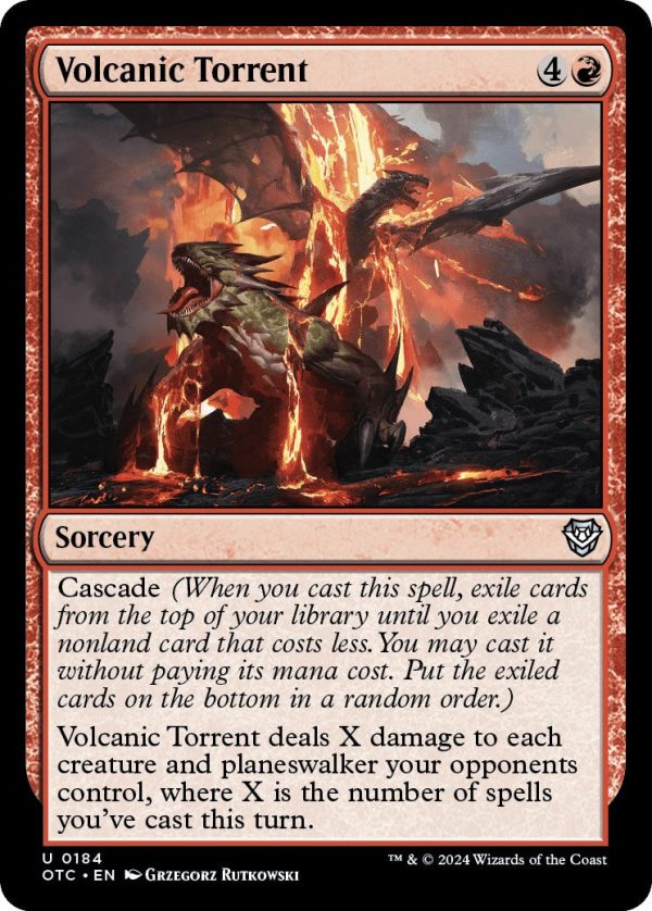 Volcanic Torrent [Outlaws of Thunder Junction Commander] Cheap