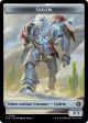 Treasure    Golem Double-Sided Token [Outlaws of Thunder Junction Tokens] Fashion