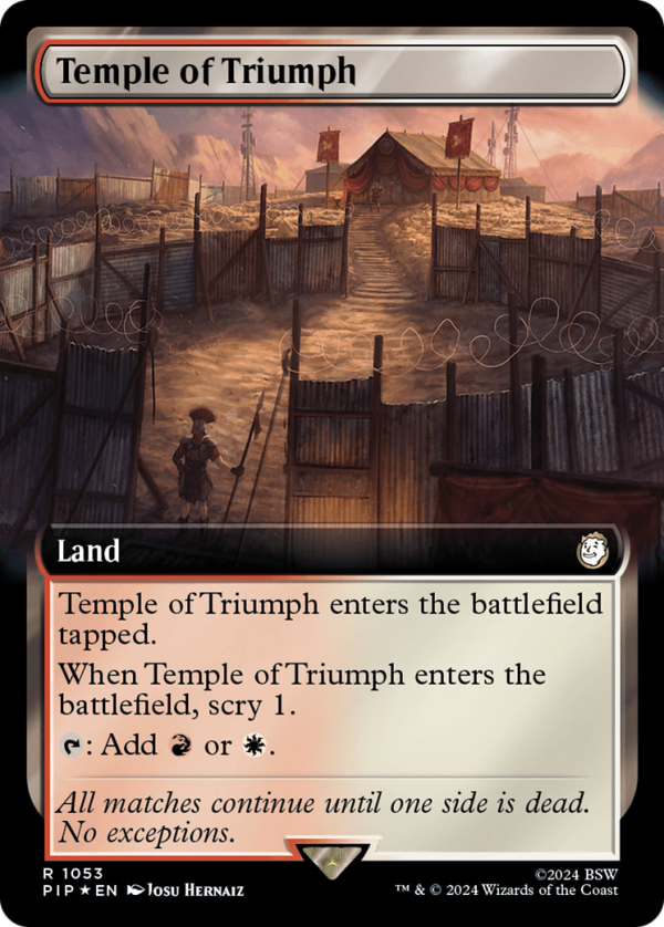 Temple of Triumph (Extended Art) (Surge Foil) [Fallout] Hot on Sale