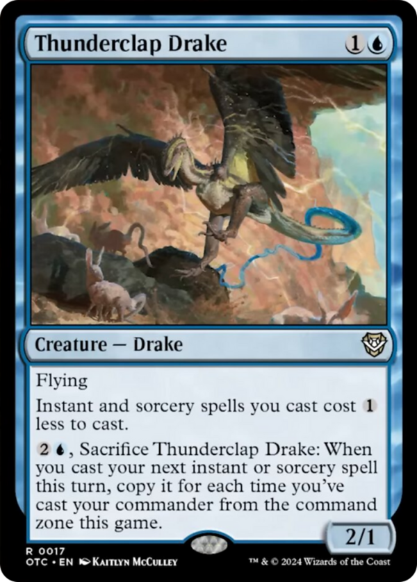 Thunderclap Drake [Outlaws of Thunder Junction Commander] Sale