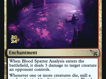 Blood Spatter Analysis [Murders at Karlov Manor Prerelease Promos] Hot on Sale