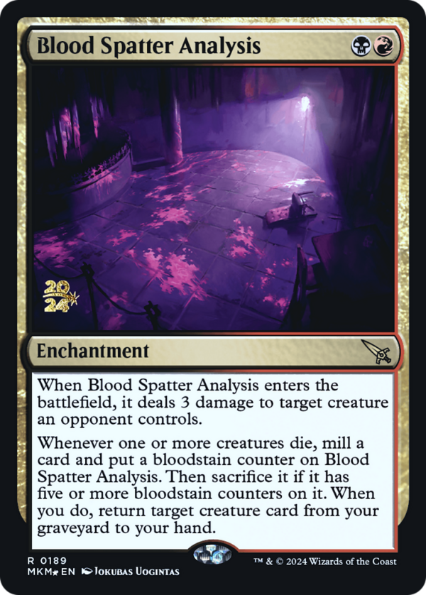 Blood Spatter Analysis [Murders at Karlov Manor Prerelease Promos] Hot on Sale