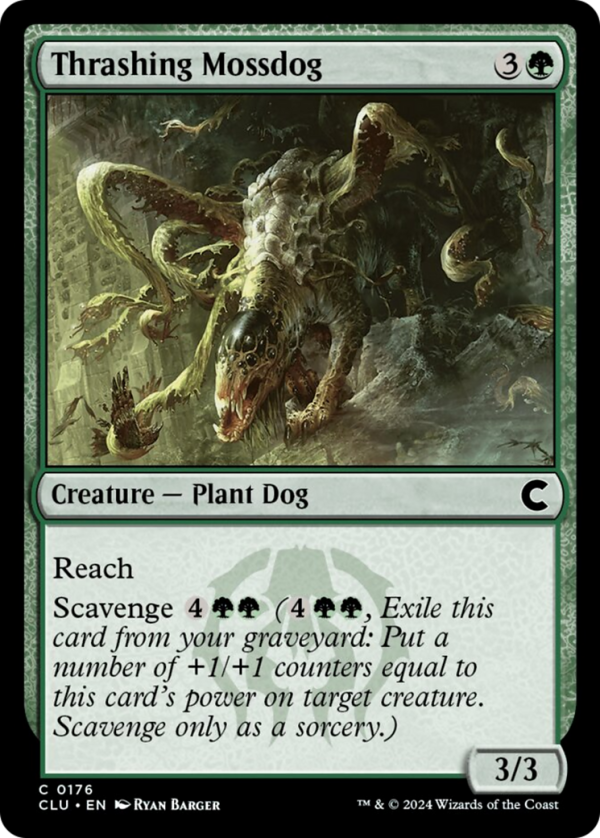 Thrashing Mossdog [Ravnica: Clue Edition] Sale