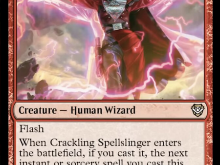 Crackling Spellslinger [Outlaws of Thunder Junction Commander] on Sale