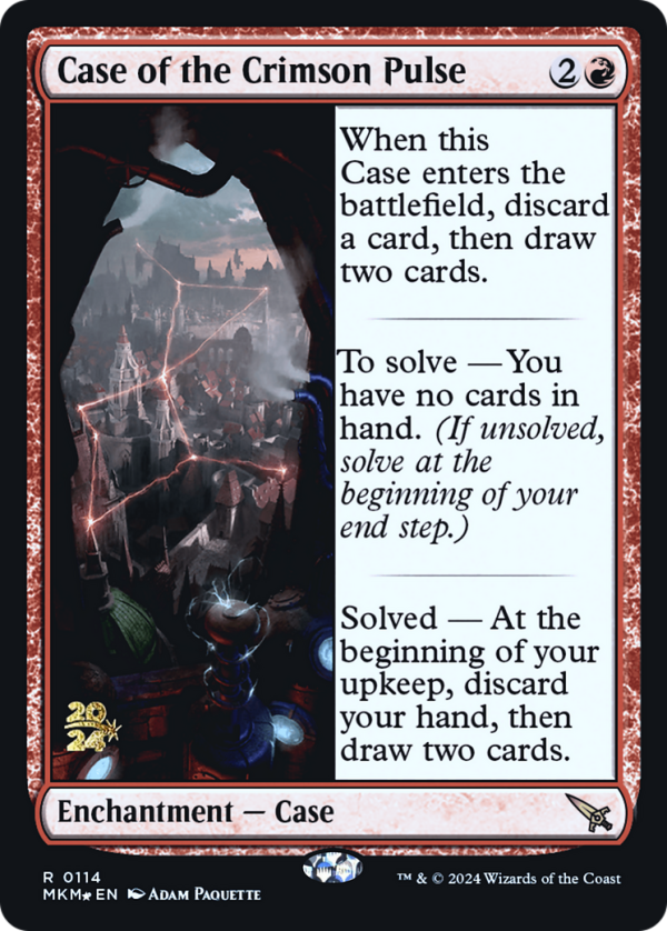 Case of the Crimson Pulse [Murders at Karlov Manor Prerelease Promos] Online Sale