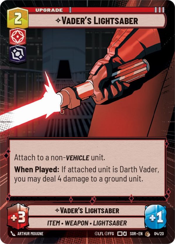 Vader s Lightsaber (Hyperspace) (Weekly Play Promo) (4 20) [Spark of Rebellion Promos] Online now