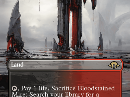 Bloodstained Mire (Borderless) [Modern Horizons 3] on Sale