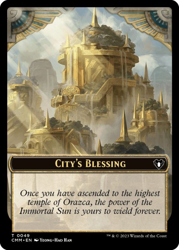 City s Blessing    Dragon Egg Double-Sided Token [Commander Masters Tokens] Sale