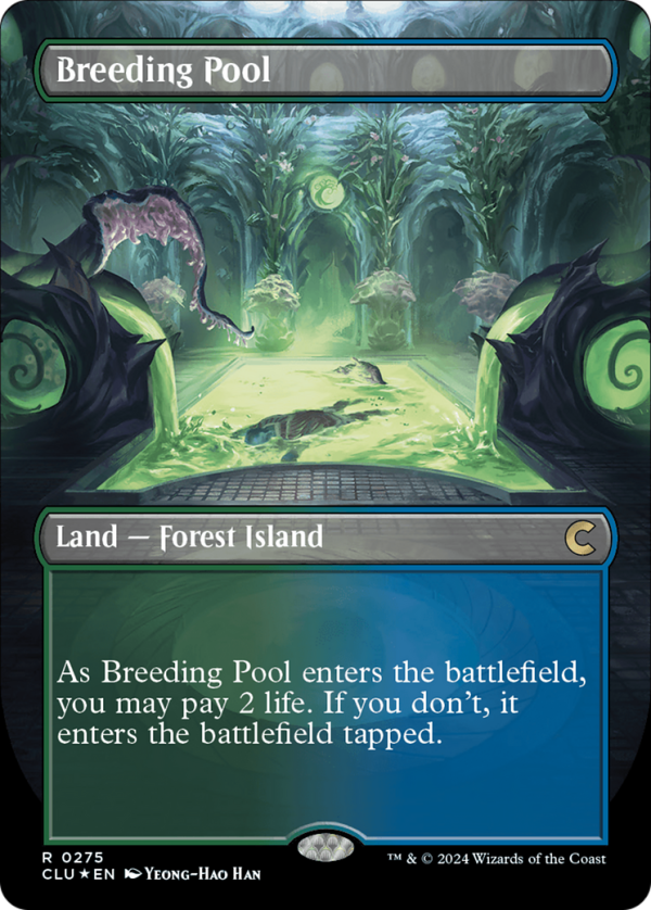 Breeding Pool (Borderless) [Ravnica: Clue Edition] For Discount