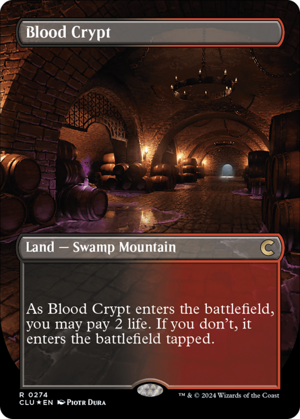 Blood Crypt (Borderless) [Ravnica: Clue Edition] Online now