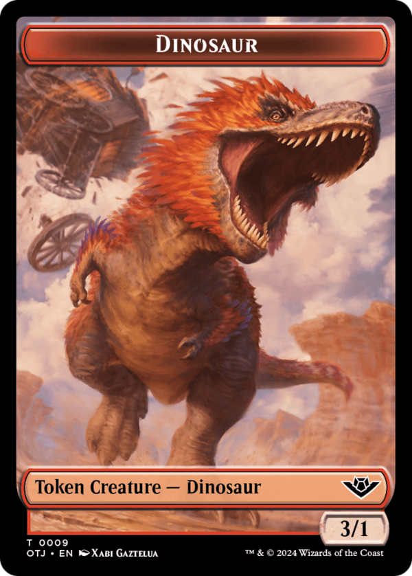 Dinosaur Token [Outlaws of Thunder Junction Tokens] For Sale