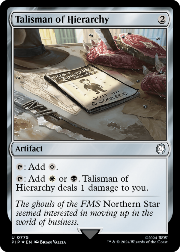 Talisman of Hierarchy (Surge Foil) [Fallout] For Sale