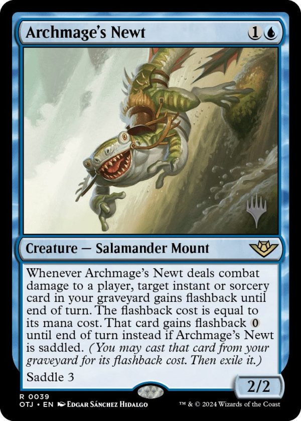 Archmage s Newt (Promo Pack) [Outlaws of Thunder Junction Promos] Discount