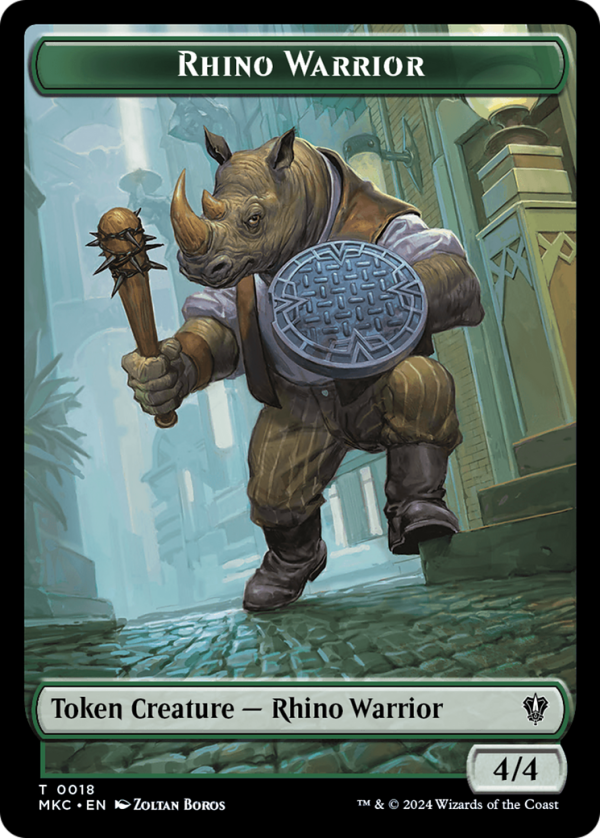 Thopter    Rhino Warrior Double-Sided Token [Murders at Karlov Manor Commander Tokens] Online