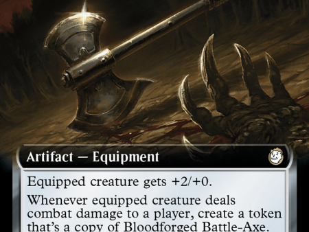 Bloodforged Battle-Axe (Extended Art) (Surge Foil) [Fallout] Online now