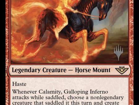 Calamity, Galloping Inferno (Promo Pack) [Outlaws of Thunder Junction Promos] on Sale