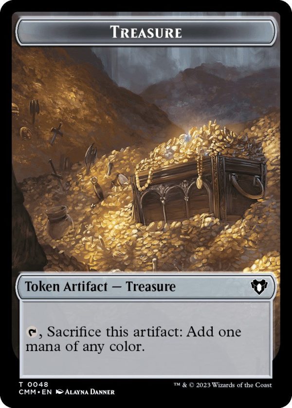 Treasure    Elephant Double-Sided Token [Commander Masters Tokens] For Discount