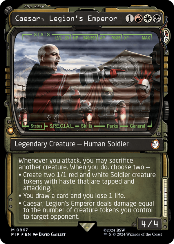 Caesar, Legion s Emperor (Showcase) (Surge Foil) [Fallout] Discount